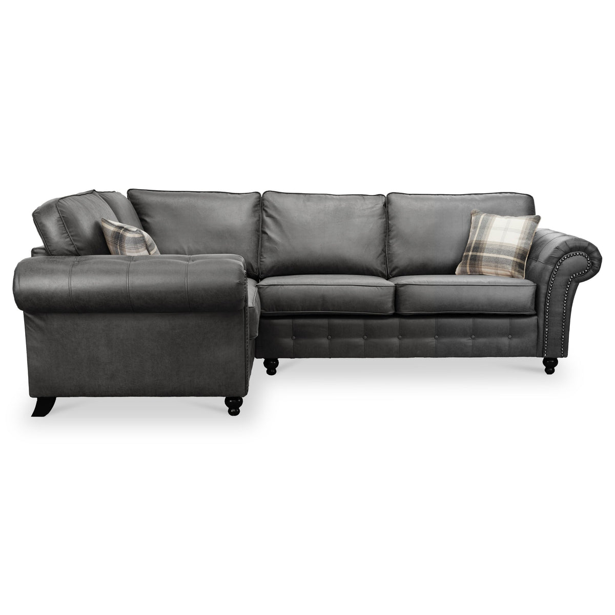 Edward Faux Leather Corner Sofa