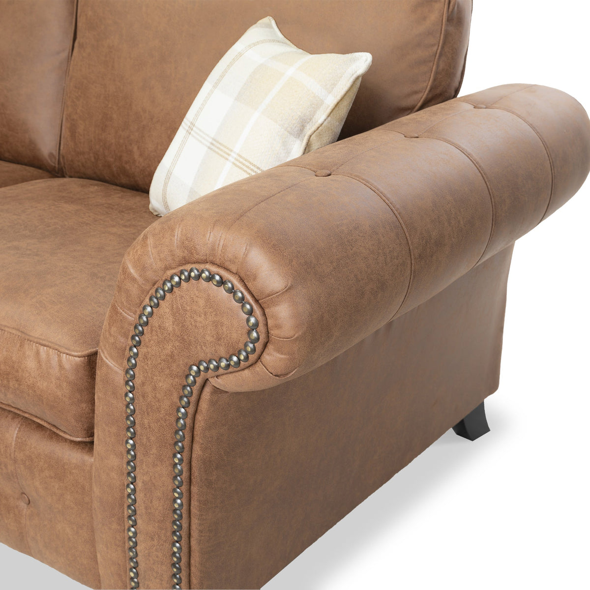 Edward Faux Leather Corner Sofa