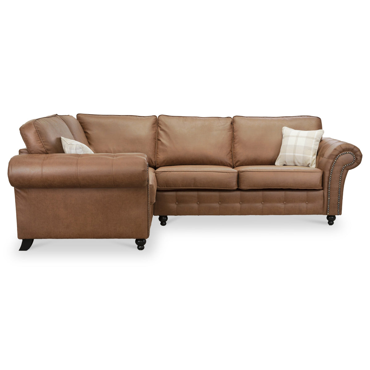 Edward Faux Leather Corner Sofa