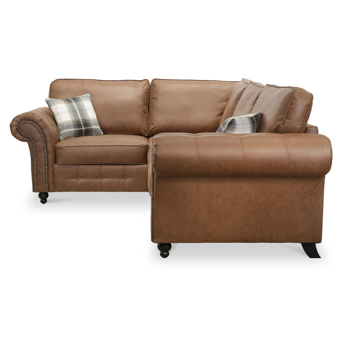Edward Faux Leather Corner Sofa