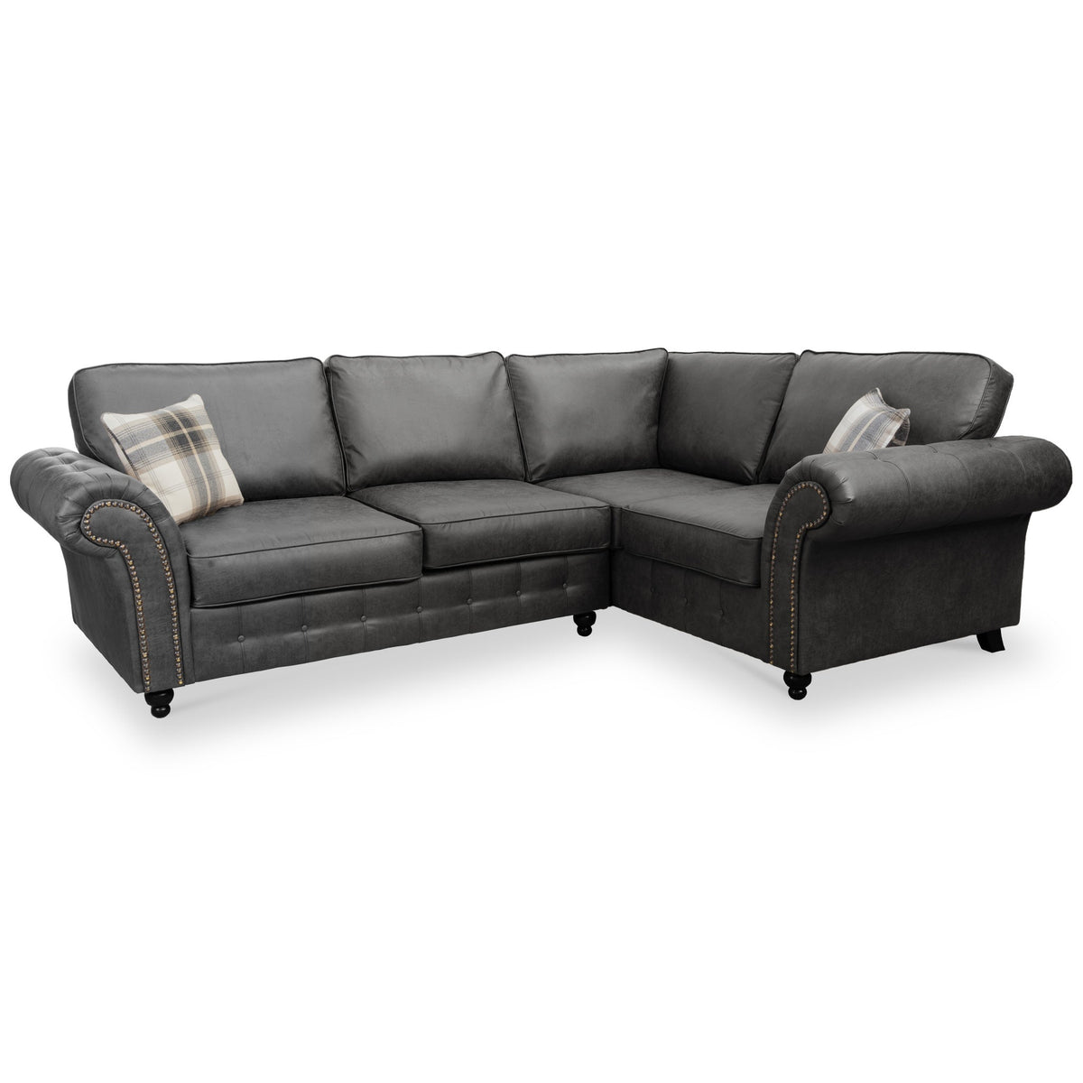 Edward Faux Leather Corner Sofa