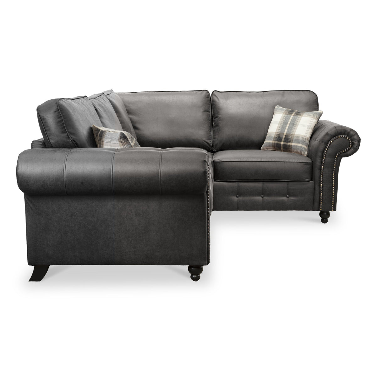 Edward Faux Leather Corner Sofa