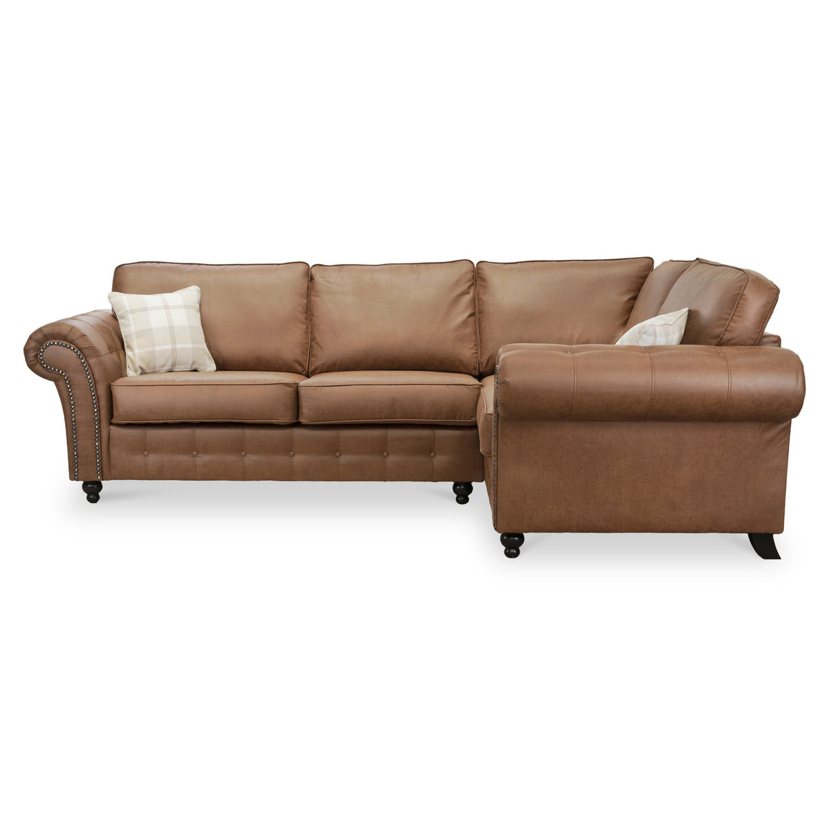 Edward Faux Leather Corner Sofa