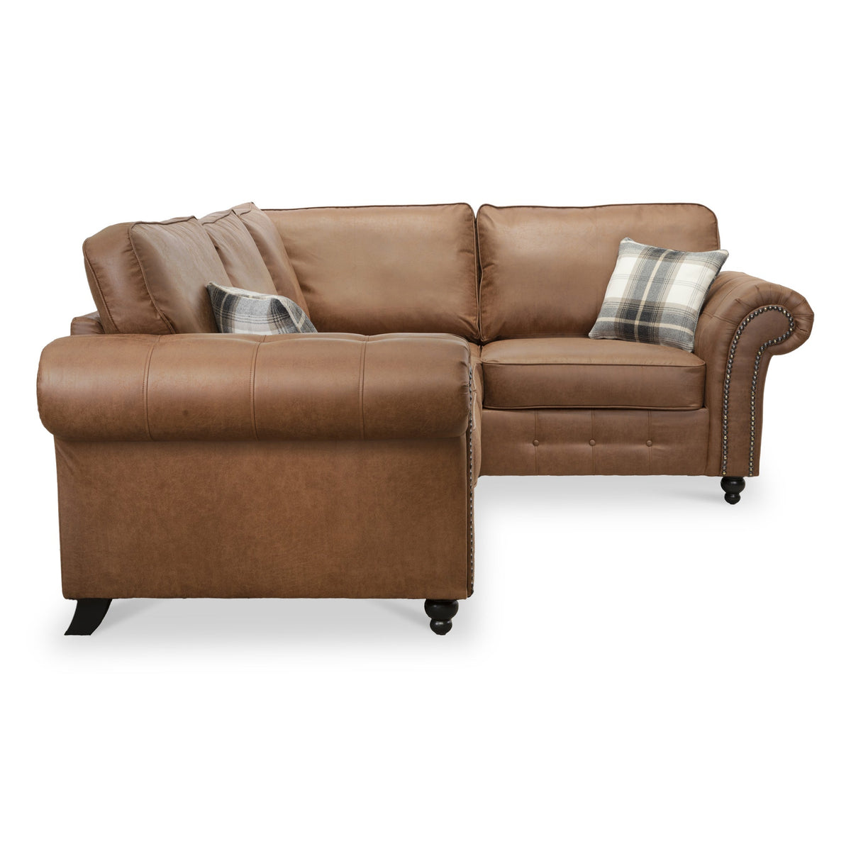 Edward Faux Leather Corner Sofa
