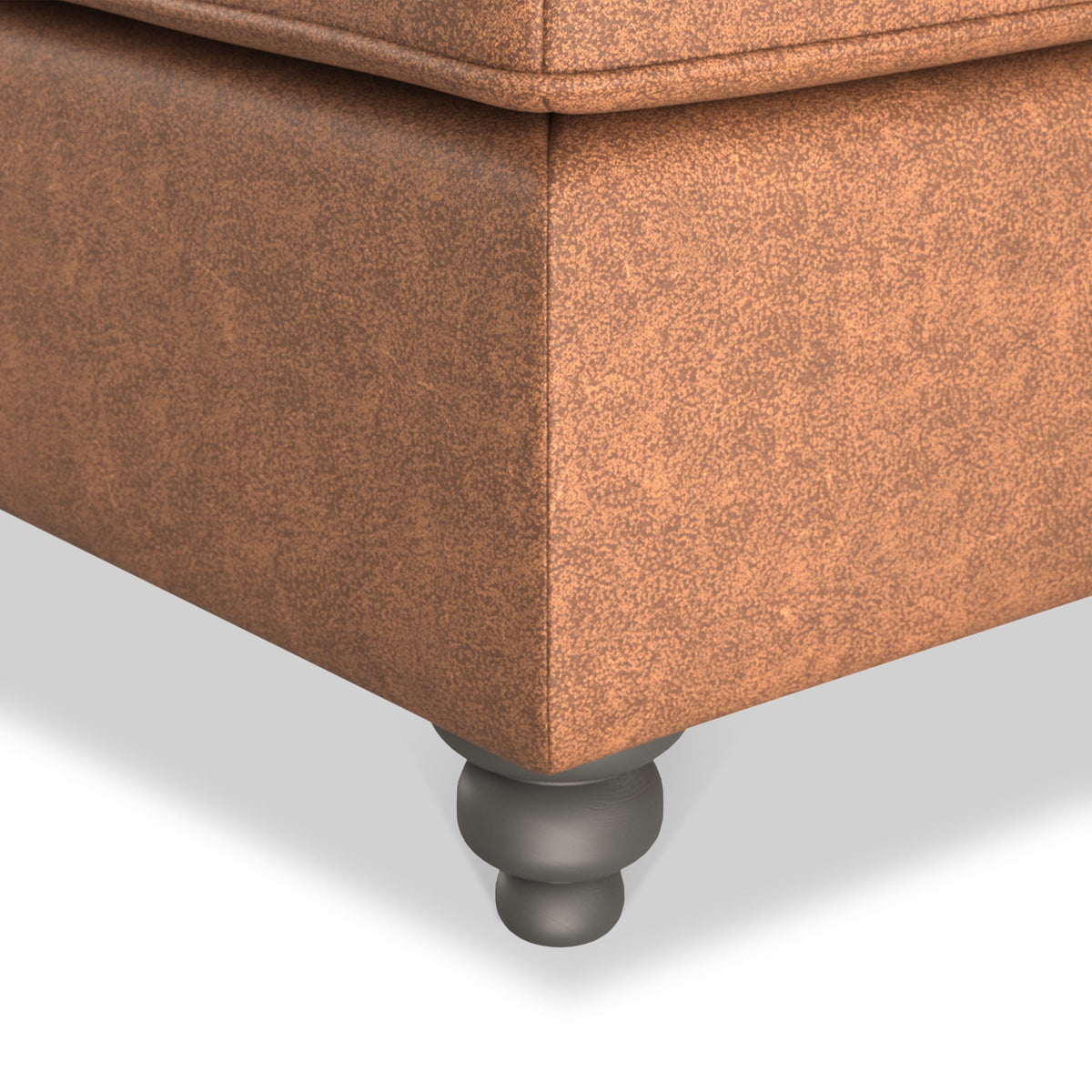 Edward Faux Leather Footstool
