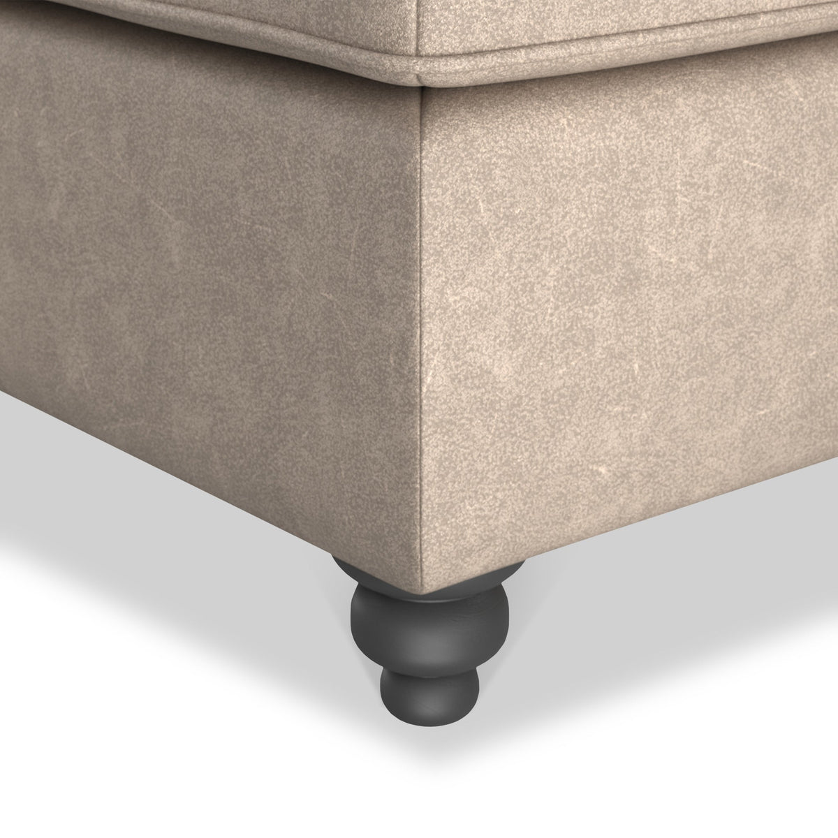Edward Faux Leather Footstool