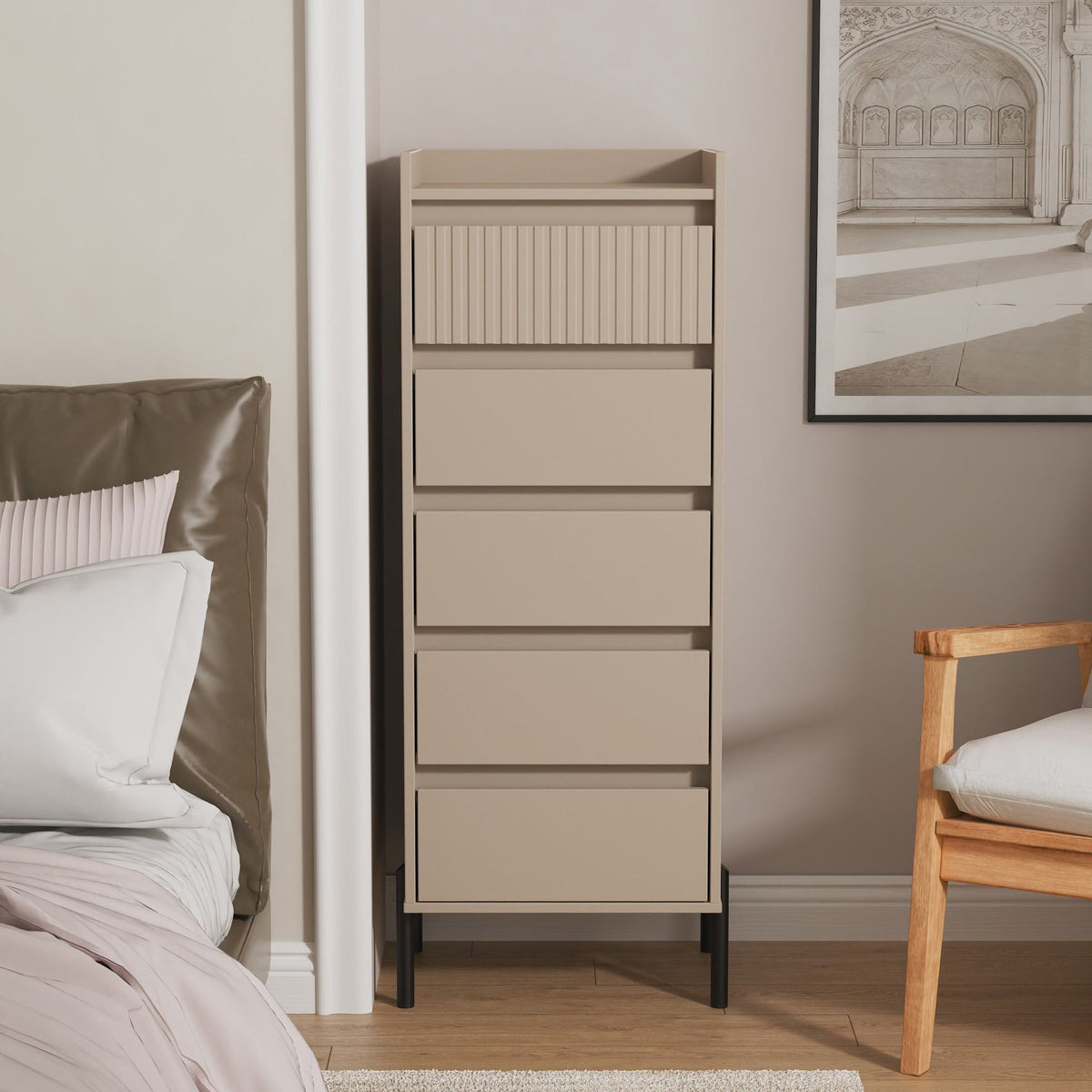 Kenton 5 Drawer Tallboy Chest