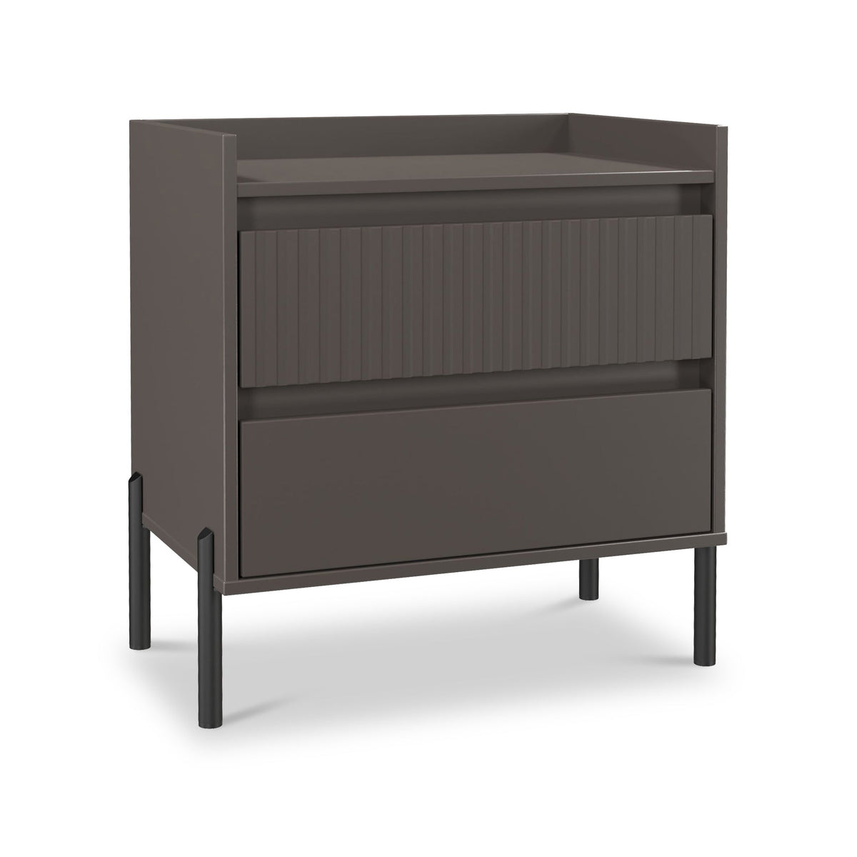 Kenton 2 Drawer Wide Bedside Table