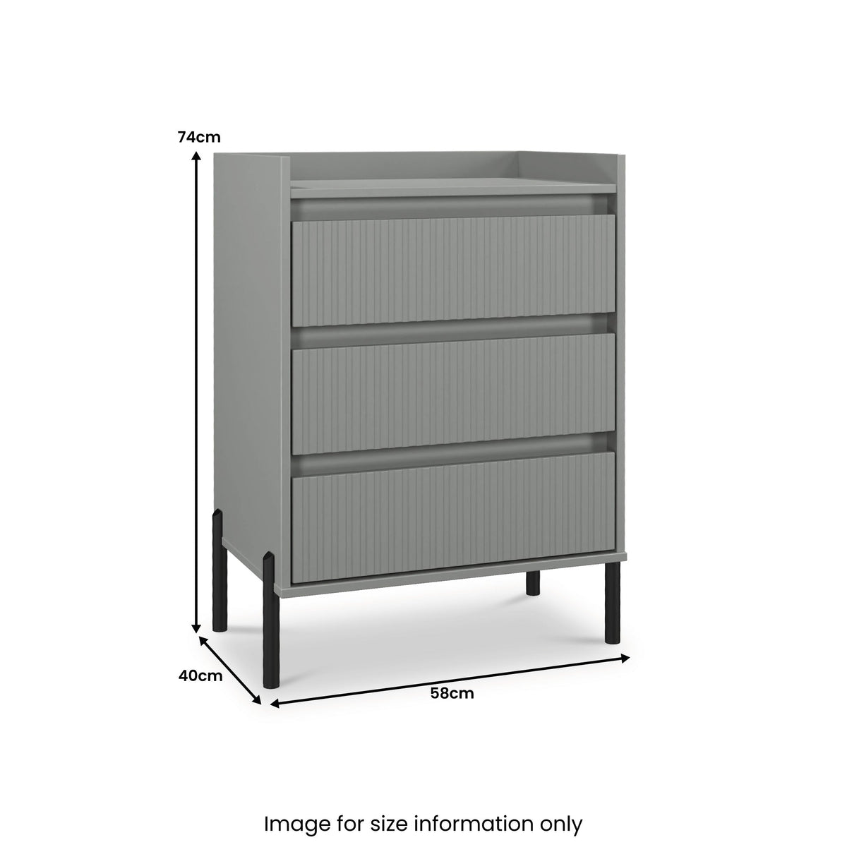 Kenton 3 Drawer Compact Chest