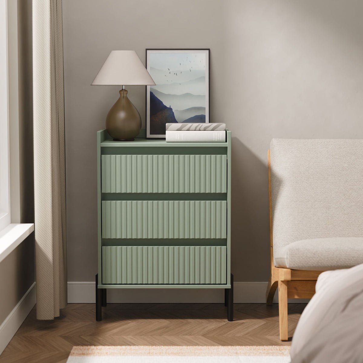 Kenton 3 Drawer Compact Chest