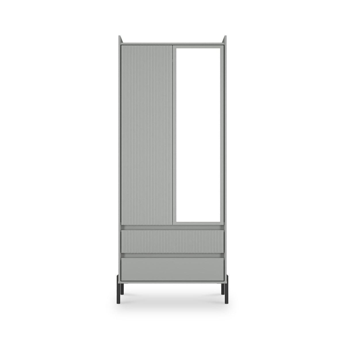 Kenton Double Mirrored Wardrobe With Drawers