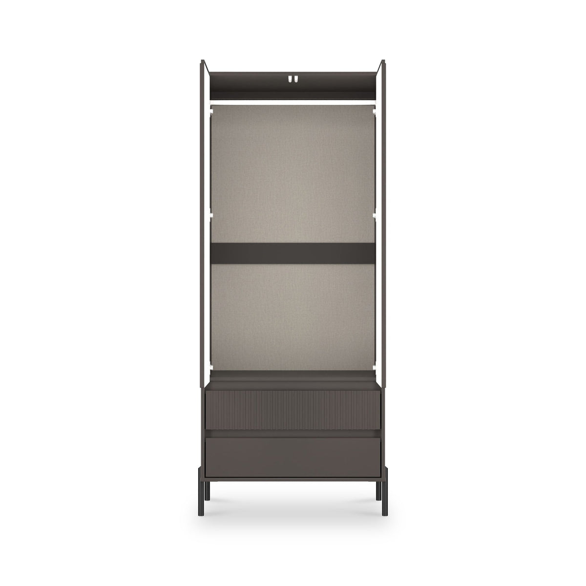 Kenton Double Mirrored Wardrobe With Drawers