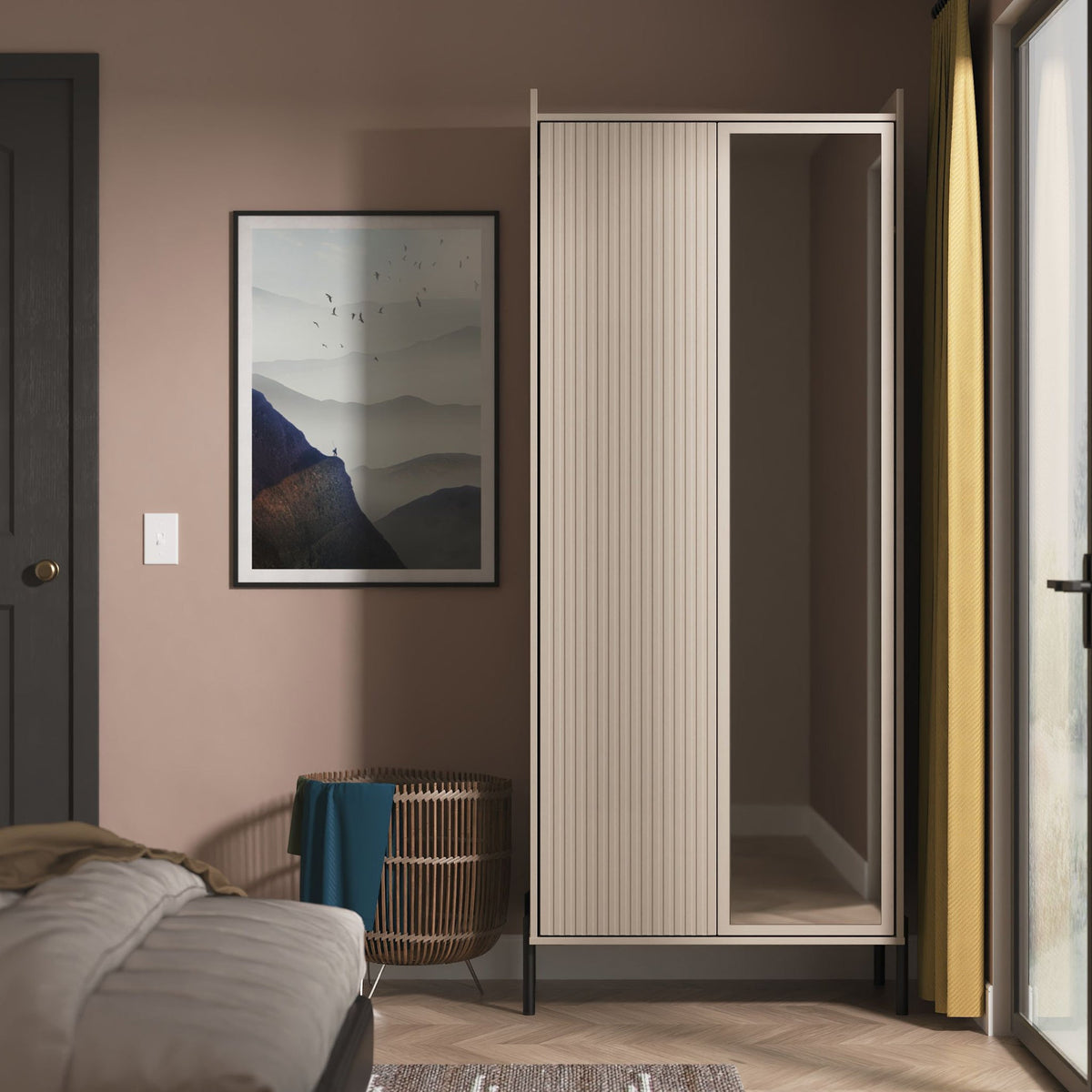 Kenton Double Mirrored Wardrobe