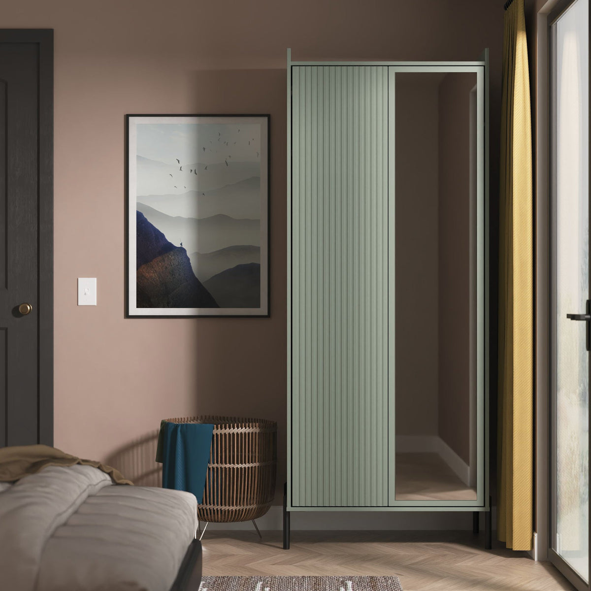 Kenton Double Mirrored Wardrobe