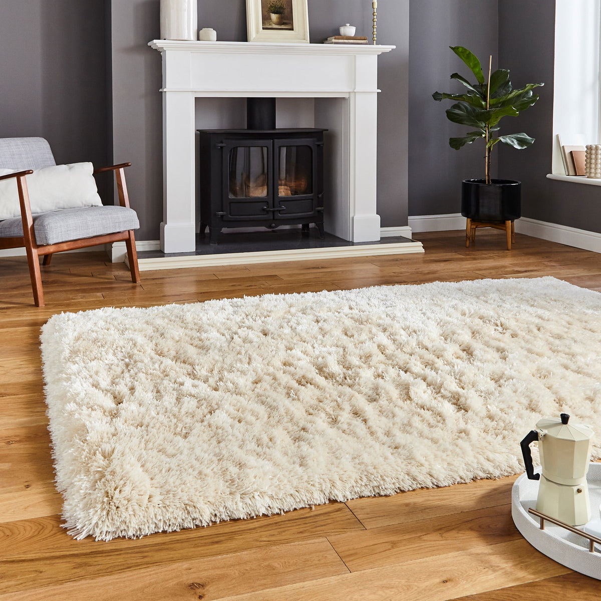 Hatton Hand Tufted Shaggy Rug