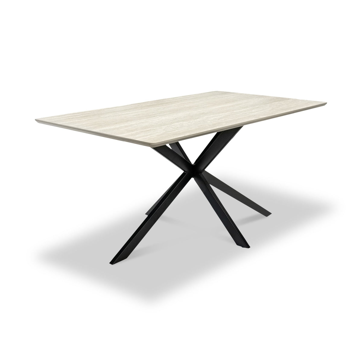Barlo 160cm Travertine Effect Dining Table