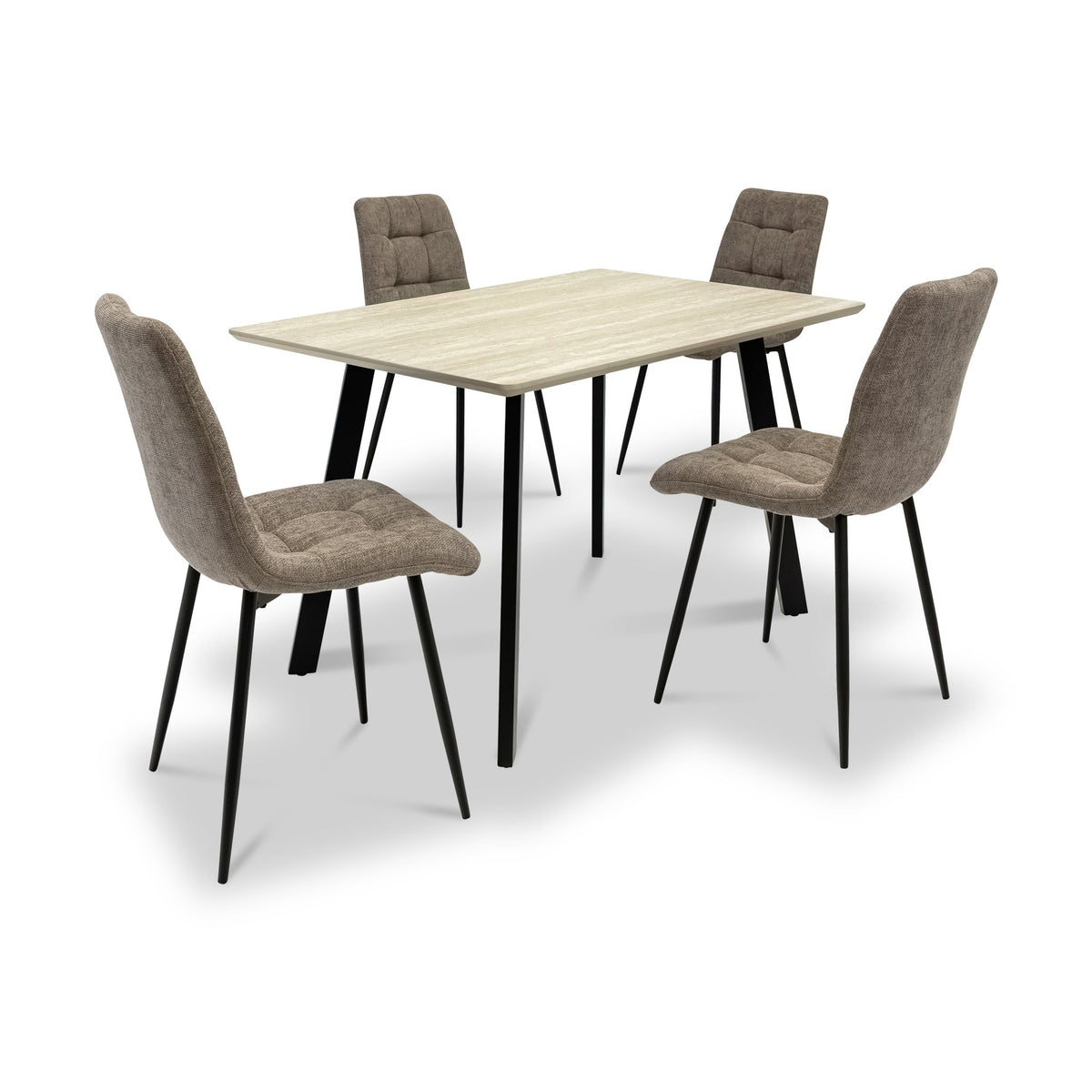 Barlo 120cm Travertine Effect Dining Table