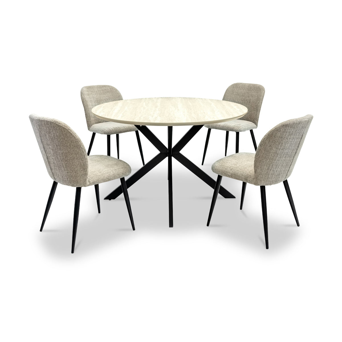 Mirella Textured Fabric Dining Chair