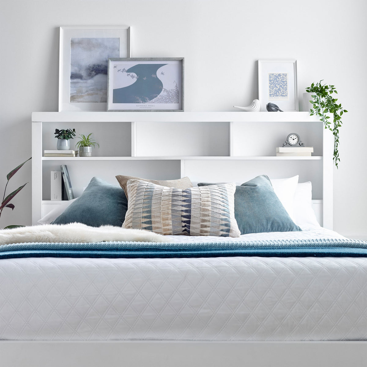 Parson Wooden Storage Ottoman Bed Frame