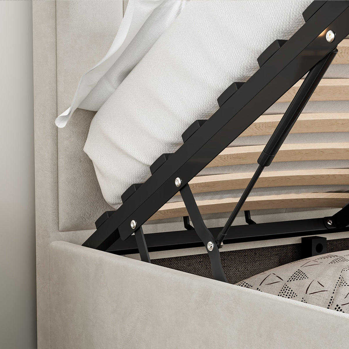 Marilyn Velvet Ottoman Storage Bed