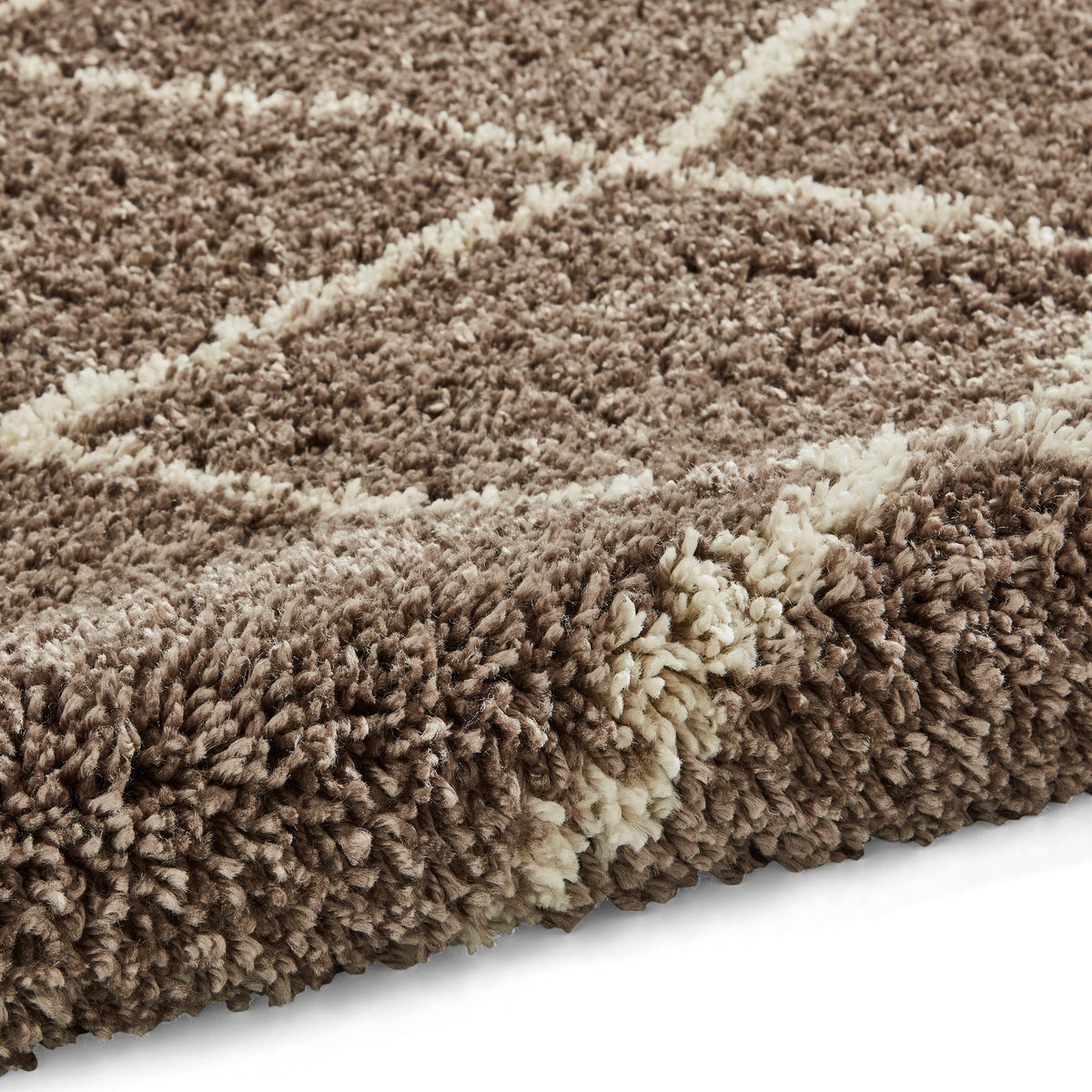 Durham Berber Diamond Shaggy Rug