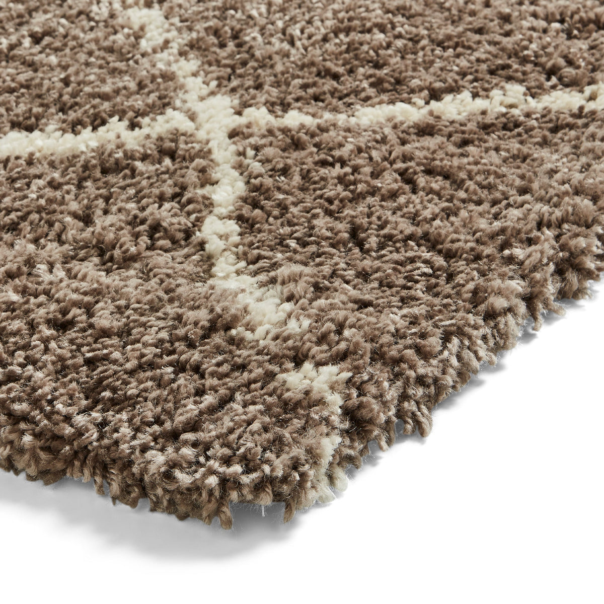 Durham Berber Diamond Shaggy Rug