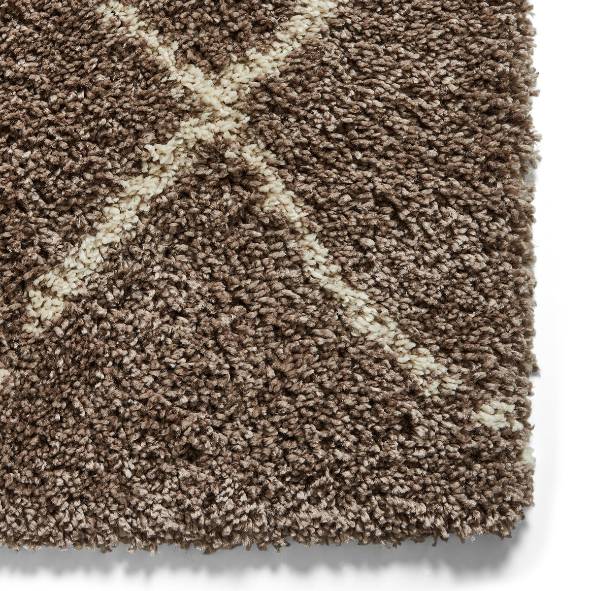 Durham Berber Diamond Shaggy Rug