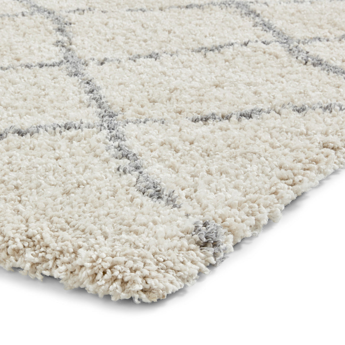 Durham Berber Diamond Shaggy Rug