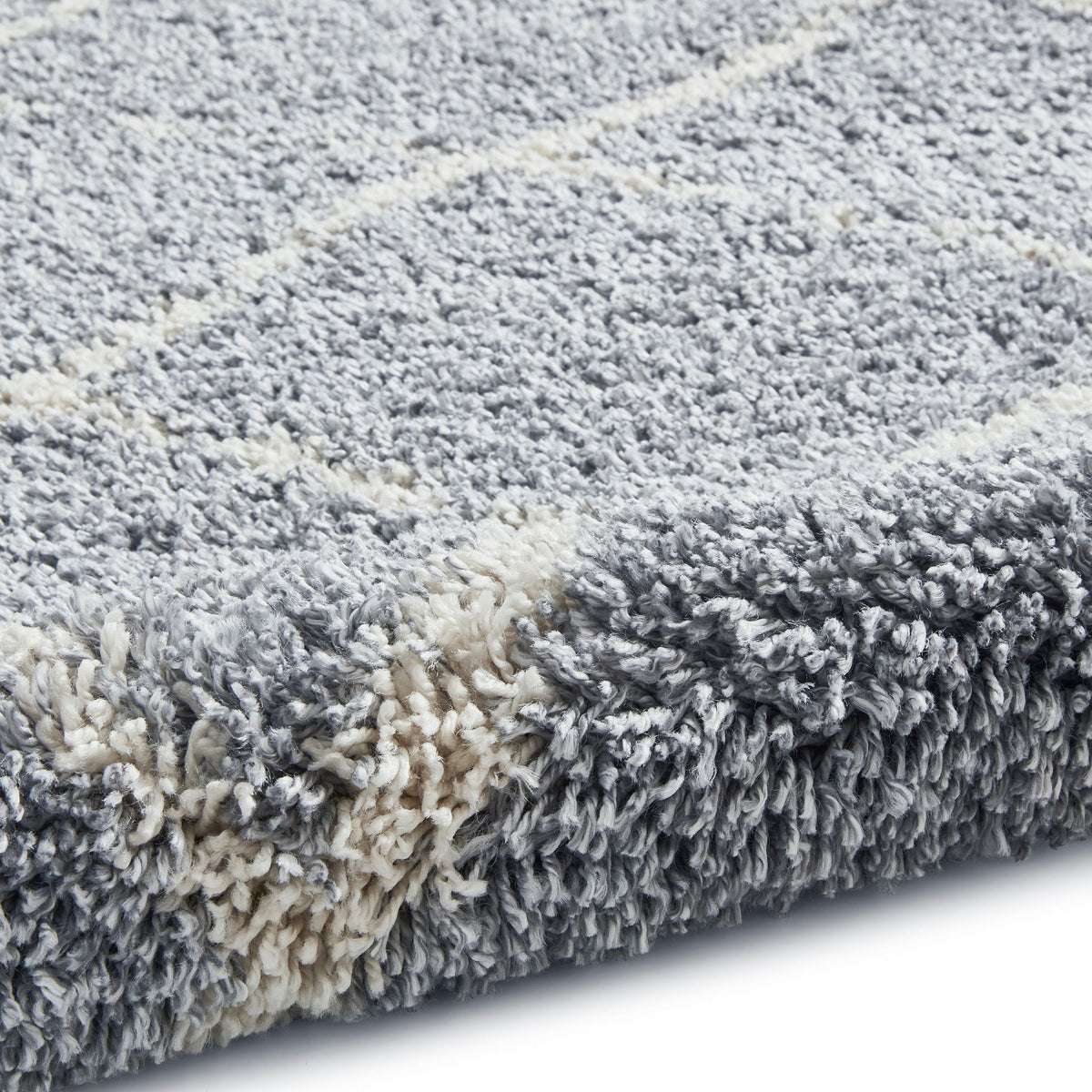 Durham Berber Diamond Shaggy Rug