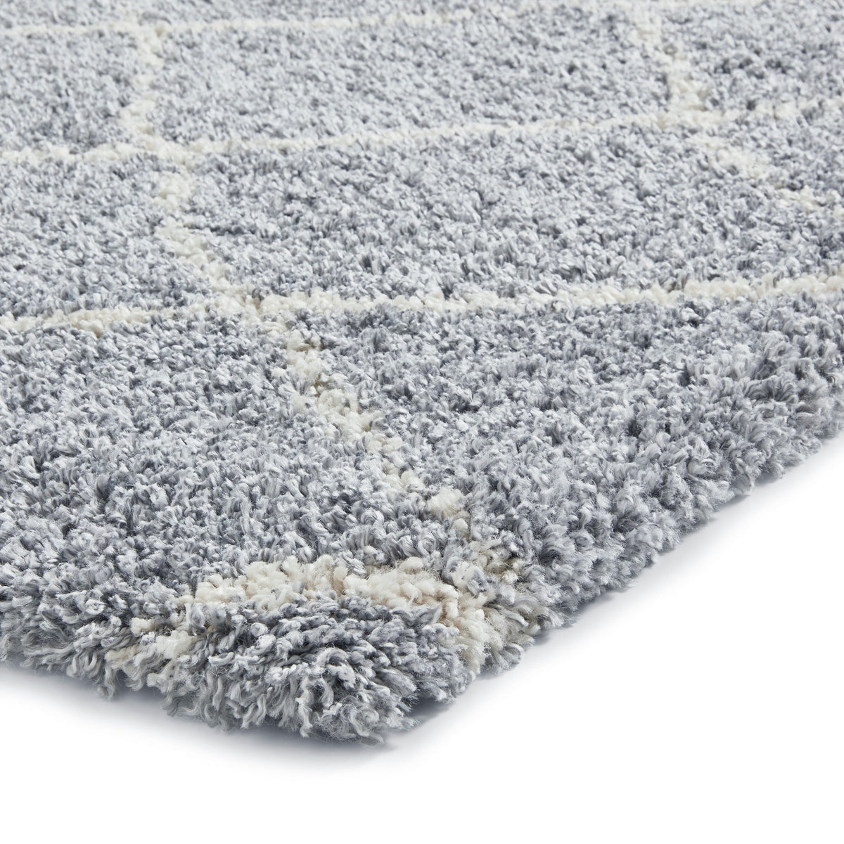 Durham Berber Diamond Shaggy Rug
