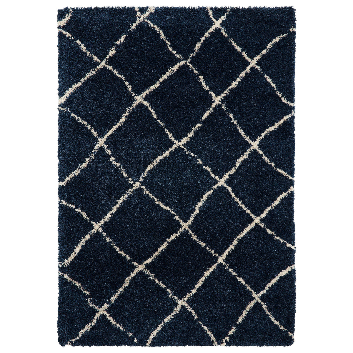 Durham Berber Diamond Shaggy Rug