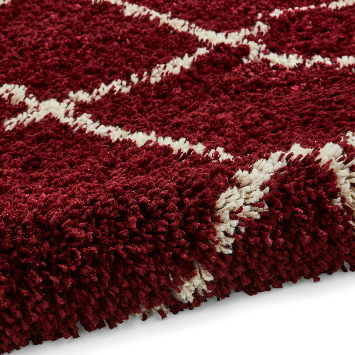 Durham Berber Diamond Shaggy Rug