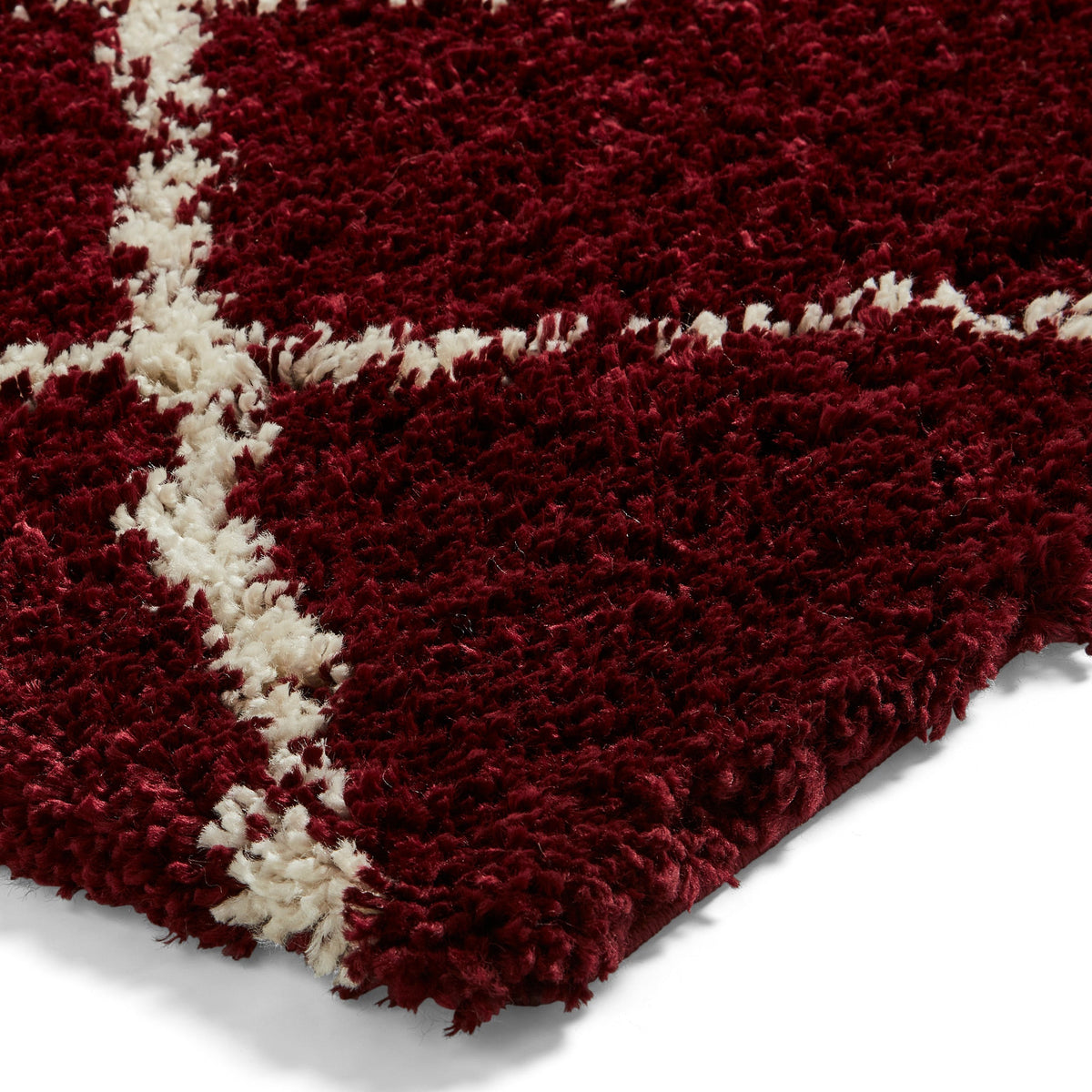 Durham Berber Diamond Shaggy Rug