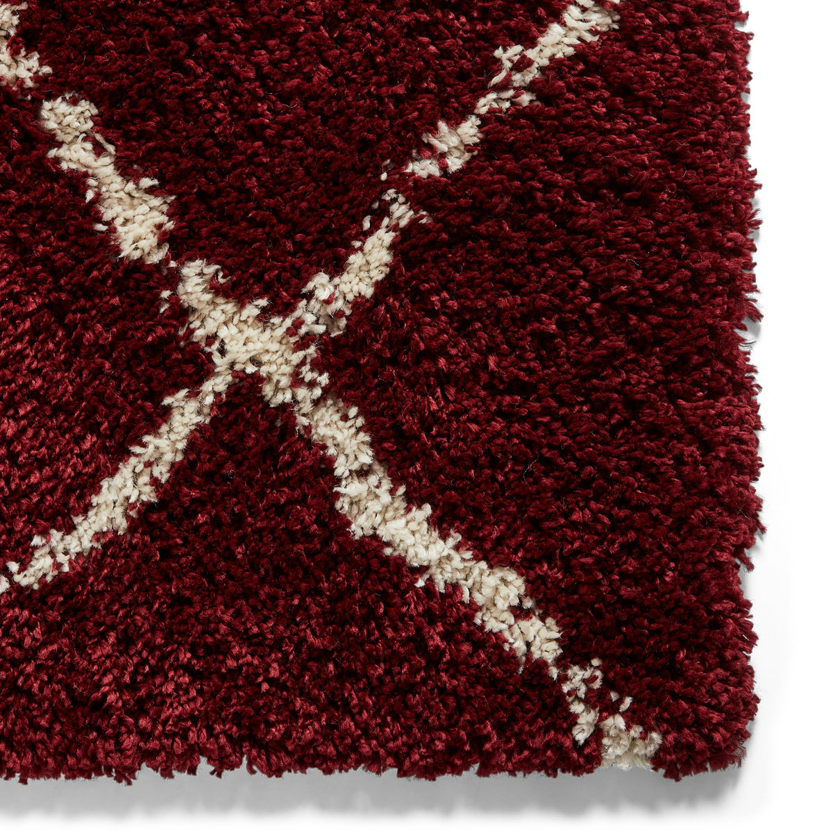 Durham Berber Diamond Shaggy Rug
