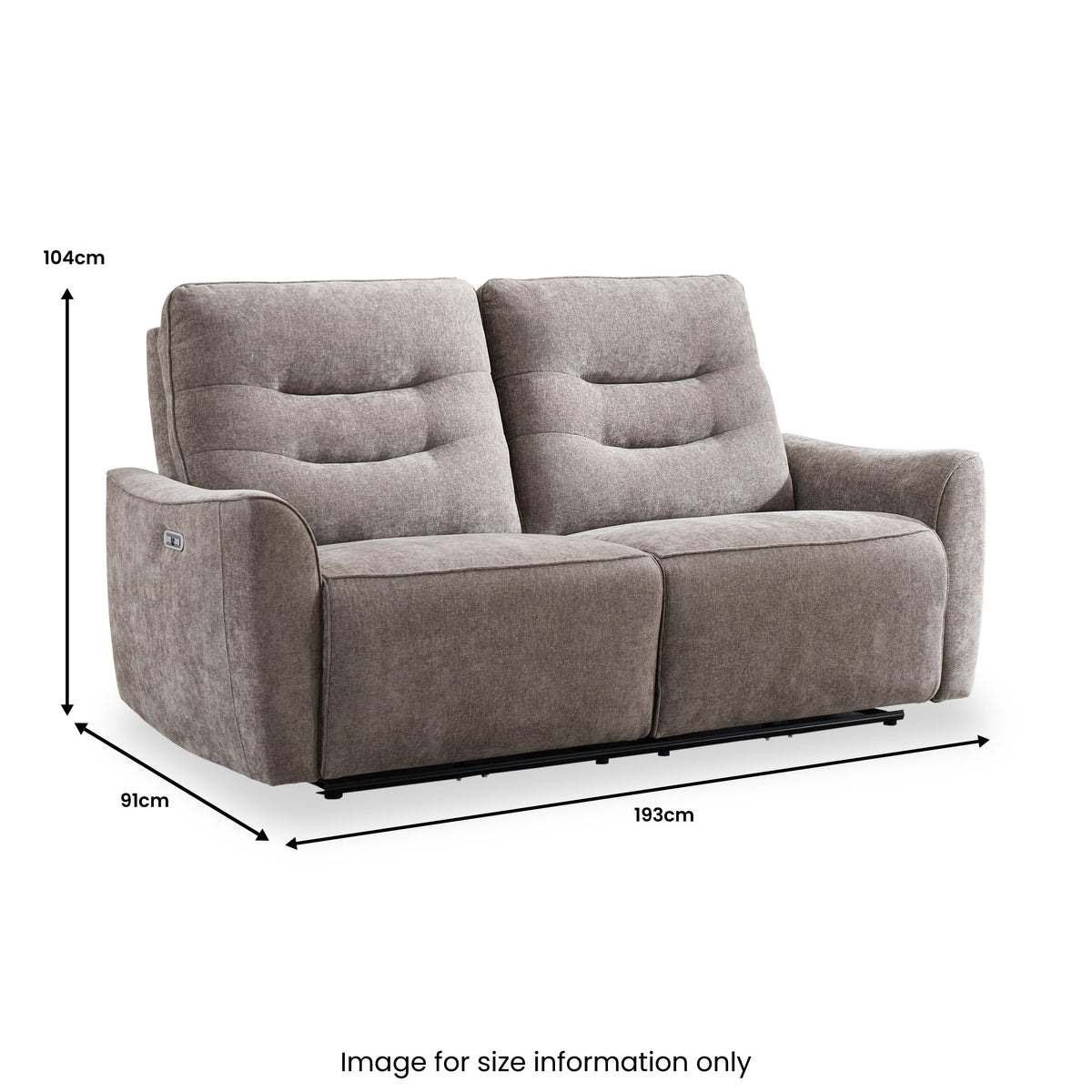 Alton 3 Seater Power Recliner Sofa