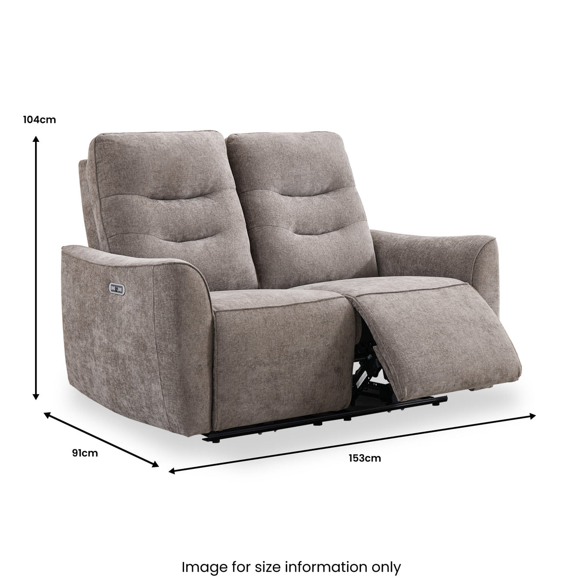 Alton 2 Seater Power Recliner Sofa