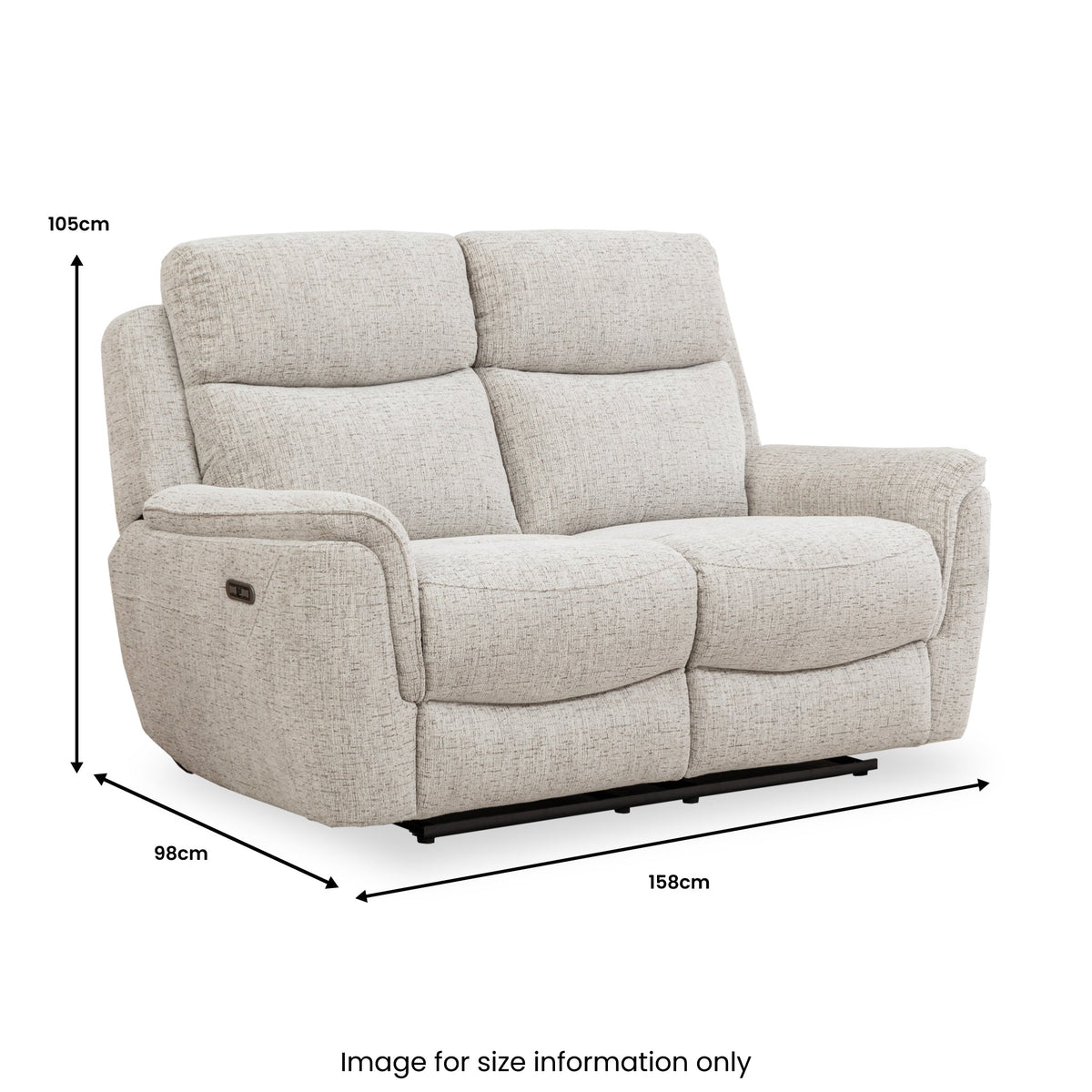 Adrenne 2 Seater Power Recliner Sofa