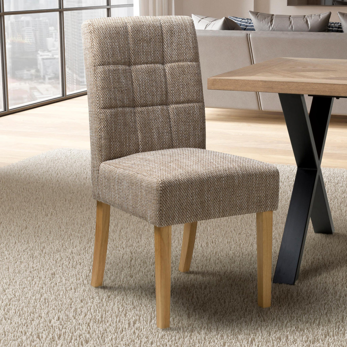Madoc Waffle Stitch Dining Chair