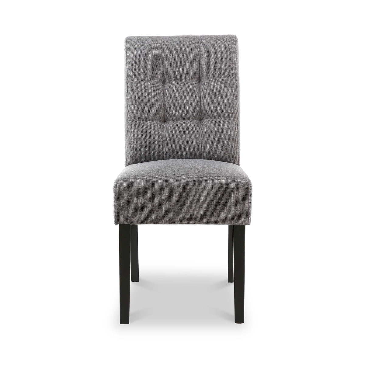 Pryder Faux Linen Dining Chair with Black Legs