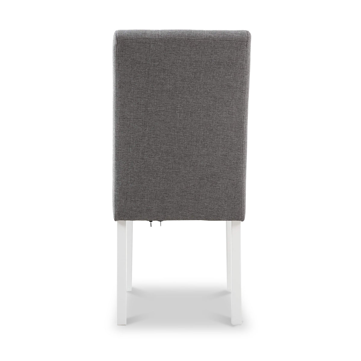 Pryder Faux Linen Dining Chair with White Legs