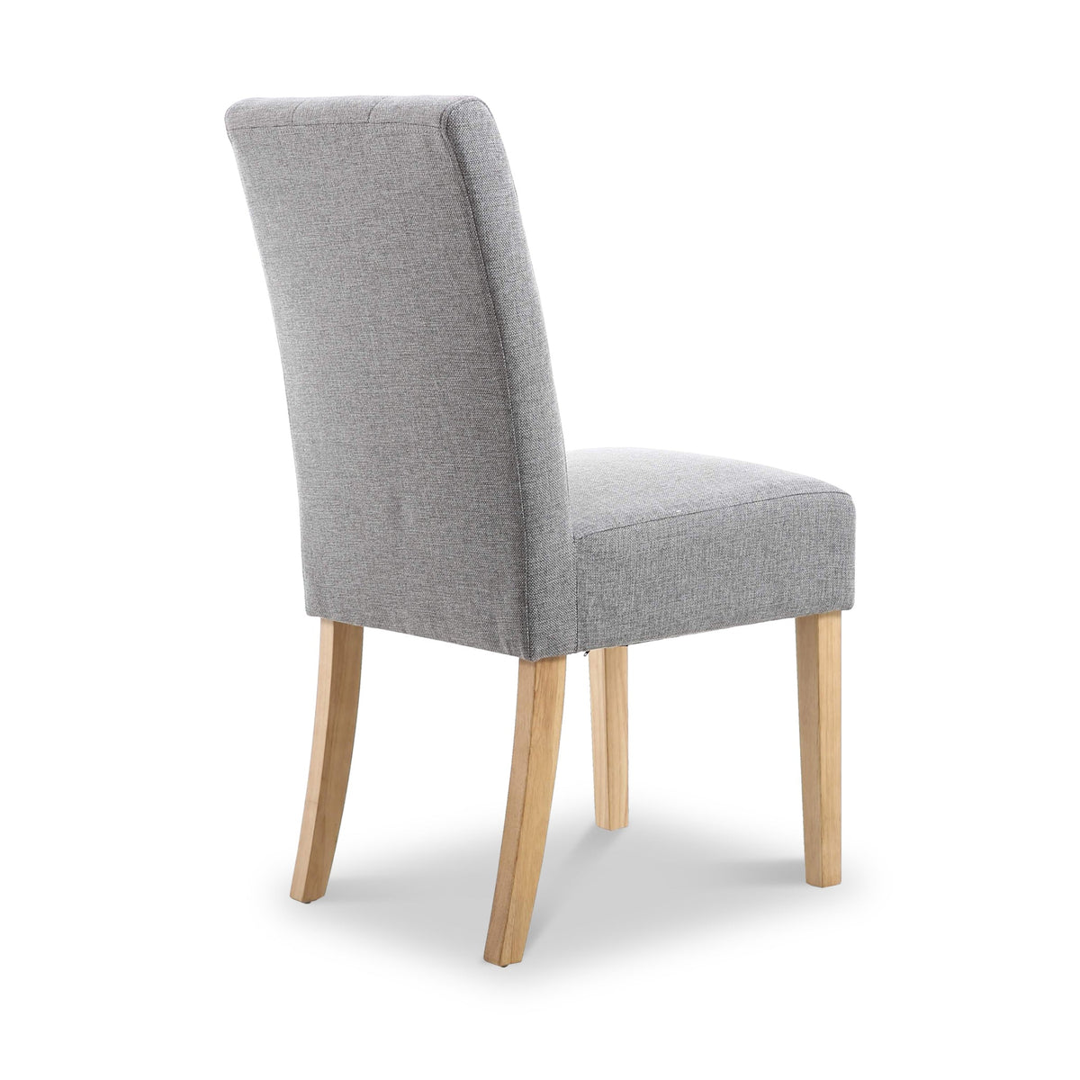 Pryder Faux Linen Dining Chair with Natural Legs