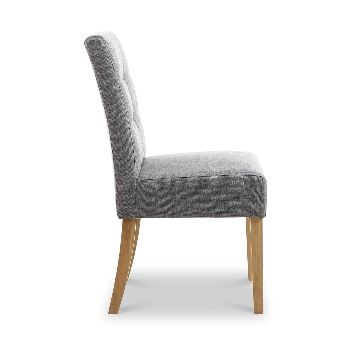 Pryder Faux Linen Dining Chair with Natural Legs