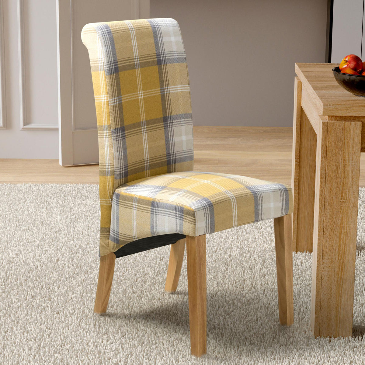 Deryn Check Dining Chair
