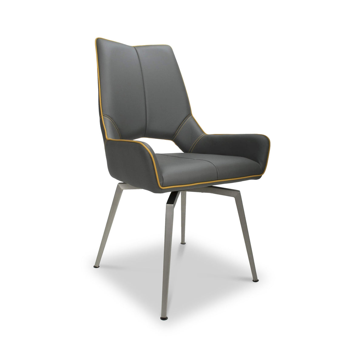 Arlo Swivel Faux Leather Dining Chair