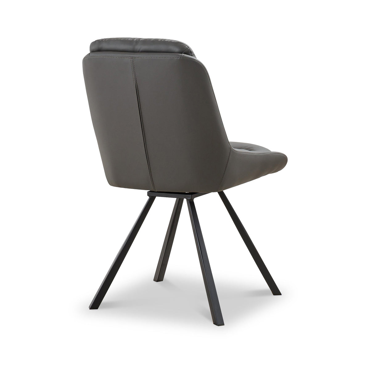 Elara Swivel Faux Leather Dining Chair