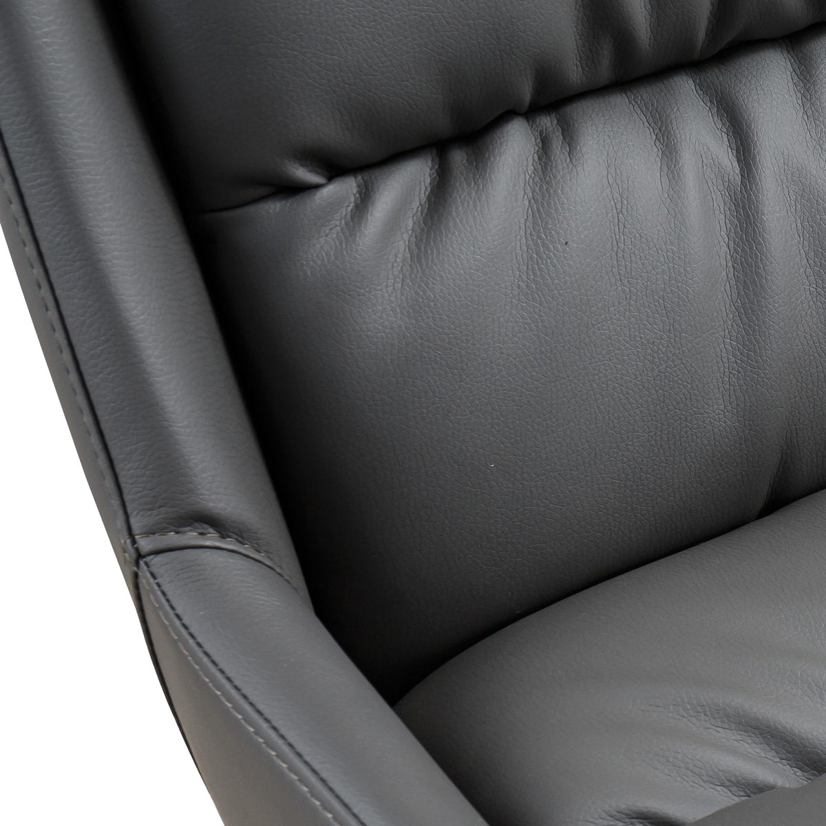 Elara Swivel Faux Leather Dining Chair