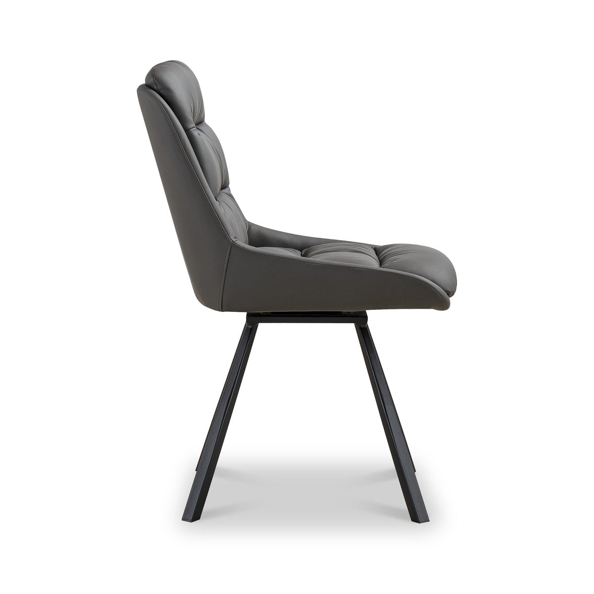 Elara Swivel Faux Leather Dining Chair