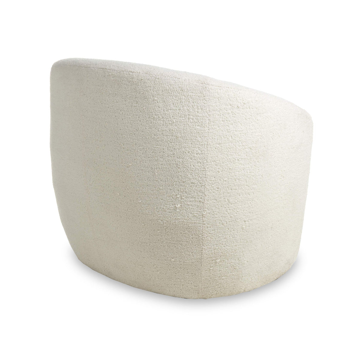 Kendry White Boucle Tub Chair