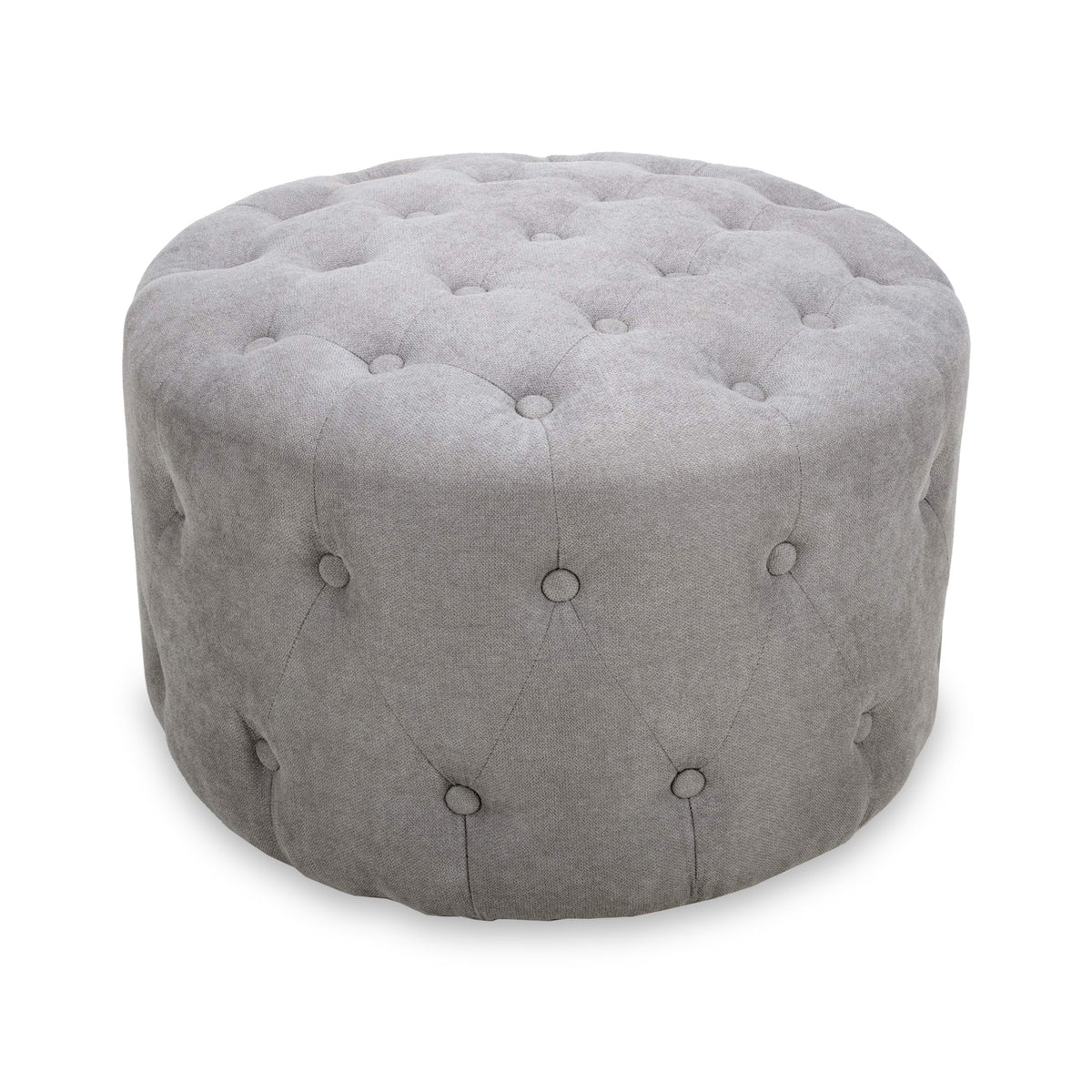 Eira Faux Linen Pouffe