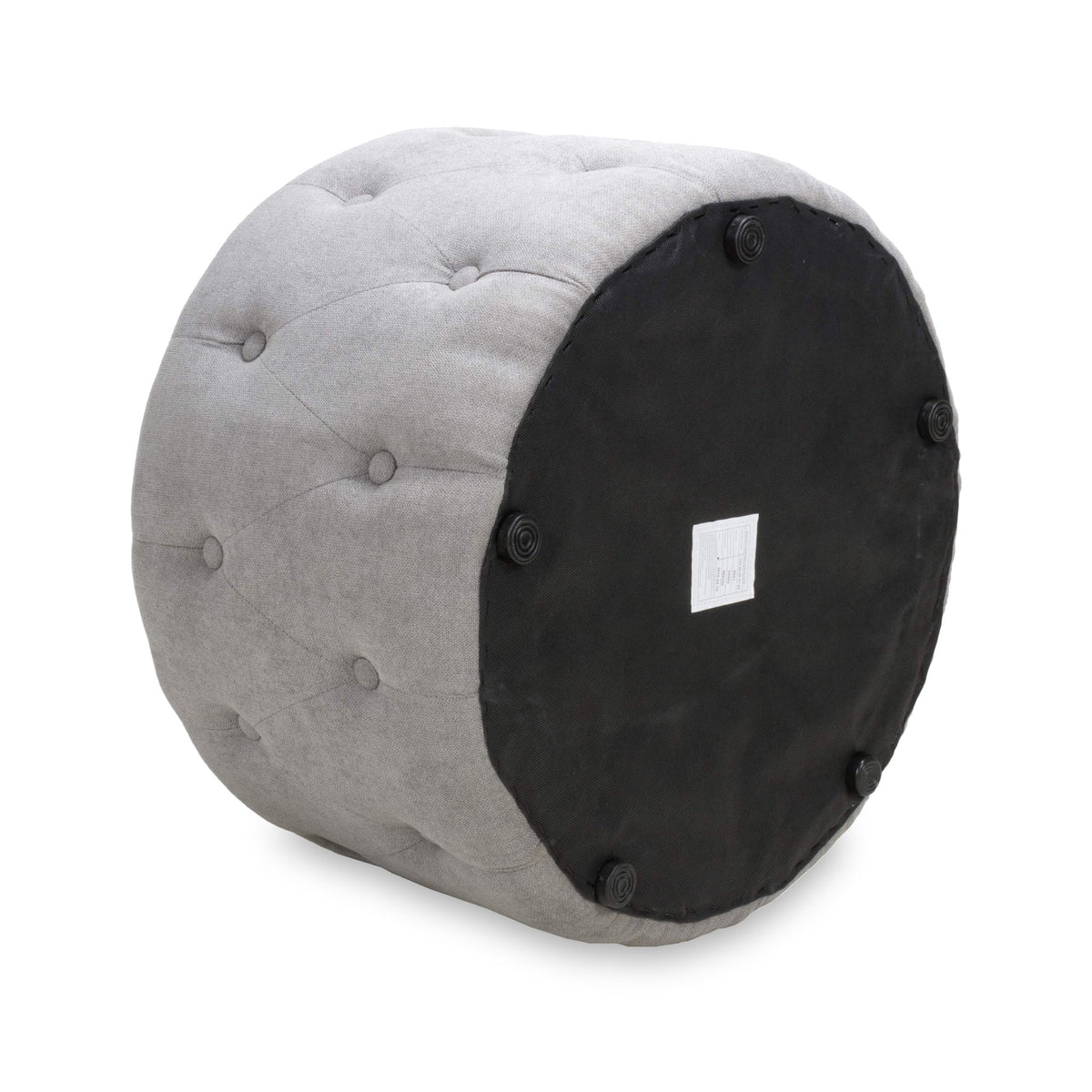 Eira Faux Linen Pouffe